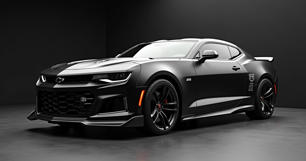 Chevrolet Camaro preto fosco edição Collector’s Edition